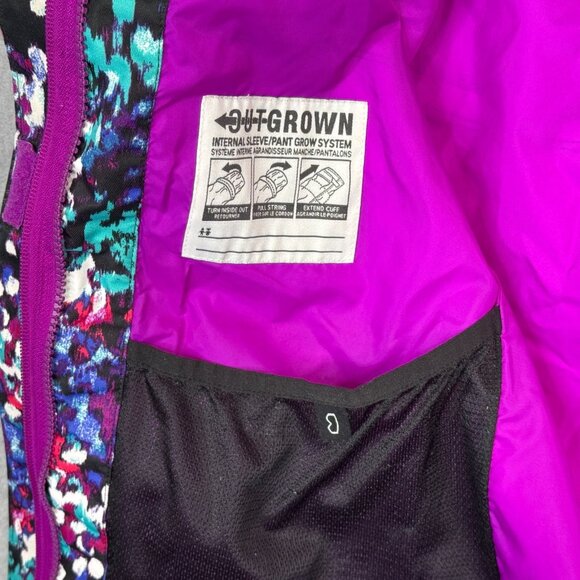 Columbia Bugaboo Interchange Jacket Girls Youth Large L Floral Ski Winter Coat - Picture 10 of 13